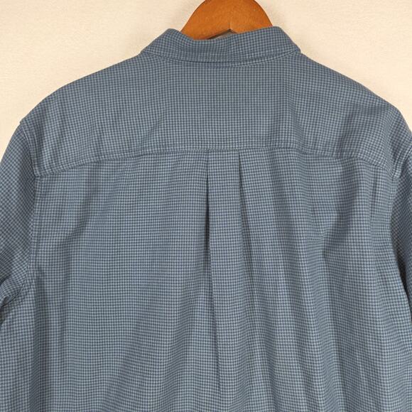 Vintage LL Bean Shirt XL Tall Blue Mens Long Sleeve Plaid Flannel USA Barn Chore - Picture 9 of 10